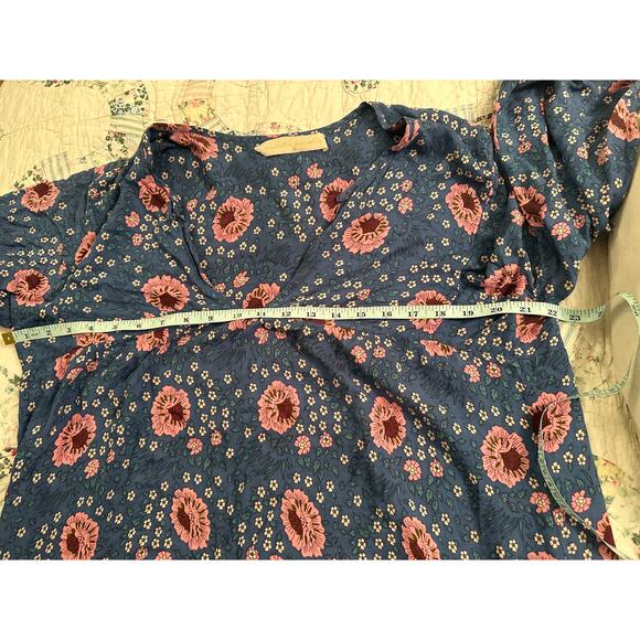 NATALIE MARTIN FIORE LIMITED EDITION VINTAGE FLOWERS AZURE MAXIDRESS XL - Picture 8 of 14